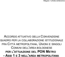 PER L'ATTUAZIONE DEL PON METRO - ASSI 1 E 3 NELL'AREA METROPOLITANA - ACCORDO ATTUATIVO DELLA CONVENZIONE QUADRO PER LA COLLABORAZIONE ...