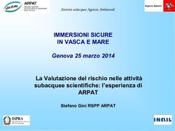 IMMERSIONI SICURE IN VASCA E MARE ARPAT - Genova 25 marzo 2014 La Valutazione del rischio nelle attività subacquee scientifiche: l'esperienza di ...
