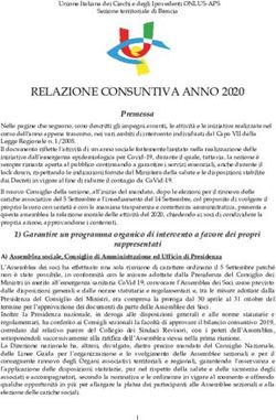RELAZIONE CONSUNTIVA ANNO 2020 - Premessa - Uicbs.It