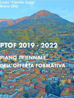 PTOF 2019 - 2022 PIANO TRIENNALE DELL'OFFERTA FORMATIVA - Liceo "Camillo Golgi" Breno (BS)