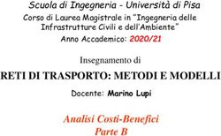 RETI DI TRASPORTO: METODI E MODELLI - Scuola di Ingegneria - Universit&agrave; di Pisa Corso di Laurea Magistrale in "Ingegneria delle - Ing.Unipi.It