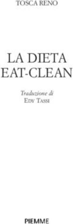 LA DIETA EAT-CLEAN TosCA RENo - Traduzione di