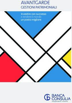 AVANTGARDE GESTIONI PATRIMONIALI - Investire con successo - Banca Consulia