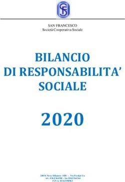 2020 BILANCIO DI RESPONSABILITA' SOCIALE - SAN FRANCESCO Società Cooperativa Sociale - Residenza ...