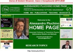 Corso di Sistemi Dinamici, Caos e Complessità 2019-2020