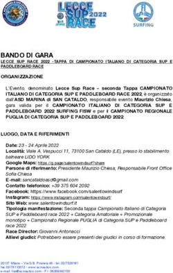 BANDO DI GARA ORGANIZZAZIONE PADDLEBOARD RACE - FISW Surfing