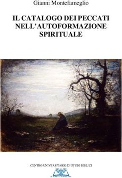 IL CATALOGO DEI PECCATI NELL'AUTOFORMAZIONE SPIRITUALE - Gianni Montefameglio - CENTRO UNIVERSITARIO DI STUDI BIBLICI