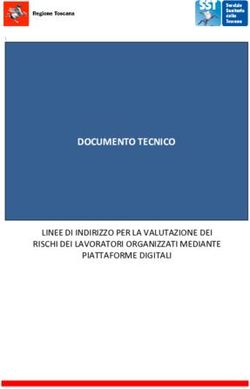 DOCUMENTO TECNICO LINEE DI INDIRIZZO PER LA VALUTAZIONE DEI RISCHI DEI LAVORATORI ORGANIZZATI MEDIANTE PIATTAFORME DIGITALI - RSPPItalia