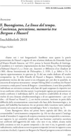 F. Buongiorno, La linea del tempo. Coscienza, percezione, memoria tra Bergson e Husserl - Lo Sguardo
