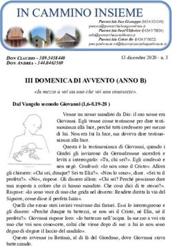 IN CAMMINO INSIEME - Parrocchia San Giuseppe