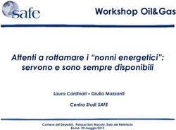 Workshop Oil&Gas Attenti a rottamare i "nonni energetici": servono e sono sempre disponibili - SAFE - Risorse con Energia