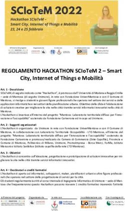 REGOLAMENTO HACKATHON SCIOTEM 2 - SMART CITY, INTERNET OF THINGS E MOBILIT&Agrave;