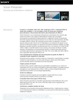 Vision Presenter Soluzione per presentazioni interattive - pro.sony