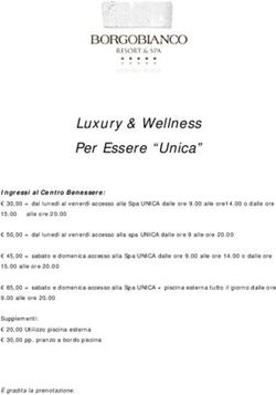 Luxury & Wellness Per Essere "Unica"