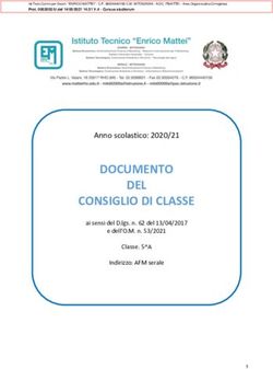 DOCUMENTO DEL CONSIGLIO DI CLASSE - Anno scolastico: 2020/21 - Istituto Tecnico ...