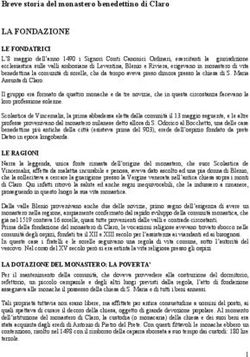 LA FONDAZIONE Breve storia del monastero benedettino di Claro