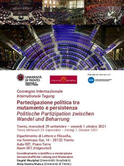 Partecipazione politica tra mutamento e persistenza Politische Partizipation zwischen Wandel und Beharrung