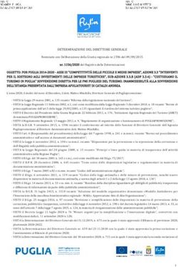 DETERMINAZIONE DEL DIRETTORE GENERALE - Puglia ...