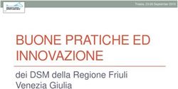 BUONE PRATICHE ED INNOVAZIONE - dei DSM della Regione Friuli Venezia Giulia - Trieste, 23-26 September 2019 - Centro Collaboratore OMS