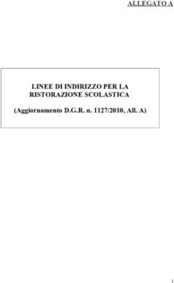 ALLEGATO A LINEE DI INDIRIZZO PER LA RISTORAZIONE SCOLASTICA - (Aggiornamento D.G.R. n. 1127/2010, All. A) - Educazione