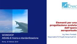 WORKSHOP Attività di ricerca e standardizzazione - Elementi per una progettazione evoluta dell'opera aeroportuale - Enac
