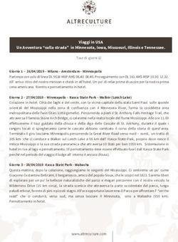 Viaggi in USA Un Avventura "sulla strada" in Minnesota, Iowa, Missuouri, Illinois e Tennessee - Altreculture