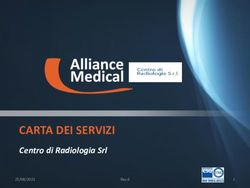 CARTA DEI SERVIZI Centro di Radiologia Srl 25/08/2021 - Gruppo Imed