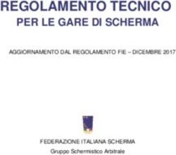 REGOLAMENTO TECNICO PER LE GARE DI SCHERMA