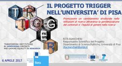 IL PROGETTO TRIGGER NELL'UNIVERSITA' DI PISA