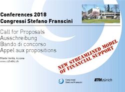 Conferences 2018 Congressi Stefano Franscini - d M - SNF