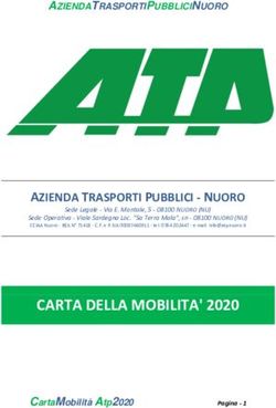 CARTA DELLA MOBILITA' 2020 - AZIENDA TRASPORTI PUBBLICI - NUORO - ATP Nuoro