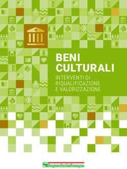 BENI CULTURALI INTERVENTI DI RIQUALIFICAZIONE E VALORIZZAZIONE