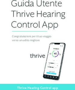 Guida Utente Thrive Hearing Control App - Thrive Hearing Control app - Livio Edge AI