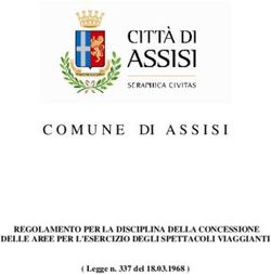 COMUNE DI ASSISI REGOLAMENTO PER LA DISCIPLINA DELLA CONCESSIONE DELLE AREE PER L'ESERCIZIO DEGLI SPETTACOLI VIAGGIANTI - Legge n. 337 del ...