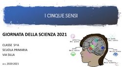 GIORNATA DELLA SCIENZA 2021 - I CINQUE SENSI - Istituto Comprensivo Borsi