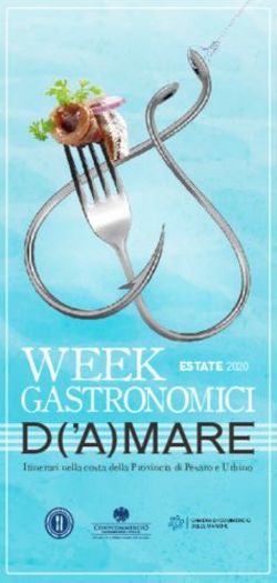 WEEK D('A)MARE GASTRONOMICI - ESTATE 2020 - Ascom Pesaro