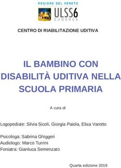 IL BAMBINO CON DISABILIT&Agrave; UDITIVA NELLA SCUOLA PRIMARIA - CENTRO DI RIABILITAZIONE UDITIVA - Ulss 6 ...