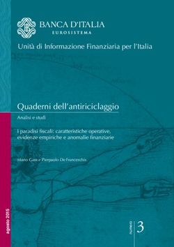 Quaderni dell'antiriciclaggio - Analisi e studi Unità di Informazione Finanziaria per l'Italia - Banca d'Italia