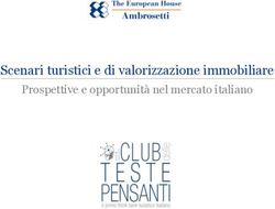 Scenari turistici e di valorizzazione immobiliare - Prospettive e opportunità nel mercato italiano - Il club delle ...