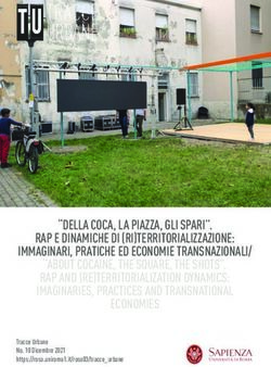 "DELLA COCA, LA PIAZZA, GLI SPARI". RAP E DINAMICHE DI (RI)TERRITORIALIZZAZIONE: IMMAGINARI, PRATICHE ED ECONOMIE TRANSNAZIONALI/ "ABOUT COCAINE ...