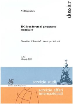 Il G8: un forum di governance mondiale? - Contributi di Istituti di ricerca specializzati