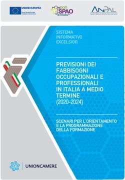 PREVISIONI DEI FABBISOGNI OCCUPAZIONALI E PROFESSIONALI IN ITALIA A MEDIO TERMINE - (2020-2024)