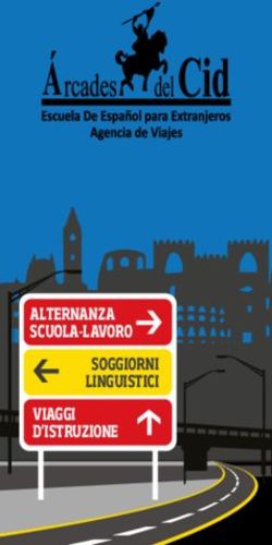ALTERNANZA SCUOLA-LAVORO SOGGIORNI LINGUISTICI - Arcades del Cid