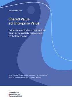 Shared Value ed Enterprise Value - Evidenze empiriche e costruzione di un sustainability discounted cash flow model - Fondazione Nazionale ...