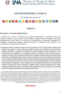 SVILUPPO SOSTENIBILE e COVID-19 - Un catalogo di contenuti - Scuola ...