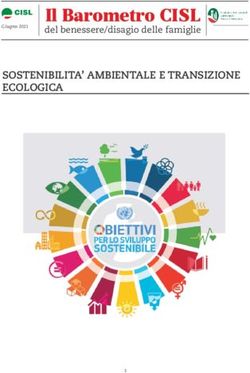 Il Barometro CISL SOSTENIBILITA' AMBIENTALE E TRANSIZIONE ECOLOGICA - del benessere/disagio delle famiglie - Fondazione Tarantelli