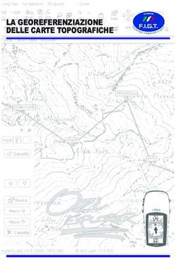 LA GEOREFERENZIAZIONE DELLE CARTE TOPOGRAFICHE