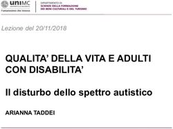 QUALITA' DELLA VITA E ADULTI CON DISABILITA' - Il disturbo dello spettro autistico ARIANNA TADDEI