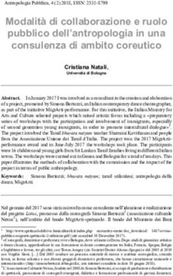 Modalit&agrave; di collaborazione e ruolo pubblico dell'antropologia in una consulenza di ambito coreutico - 4 (2) 2018