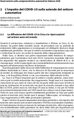 2 L'impatto del COVID-19 sulle aziende del settore